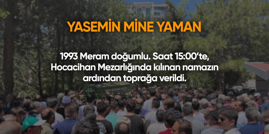 Konya'da bugün vefat edenler | 8 Ekim 2025 4